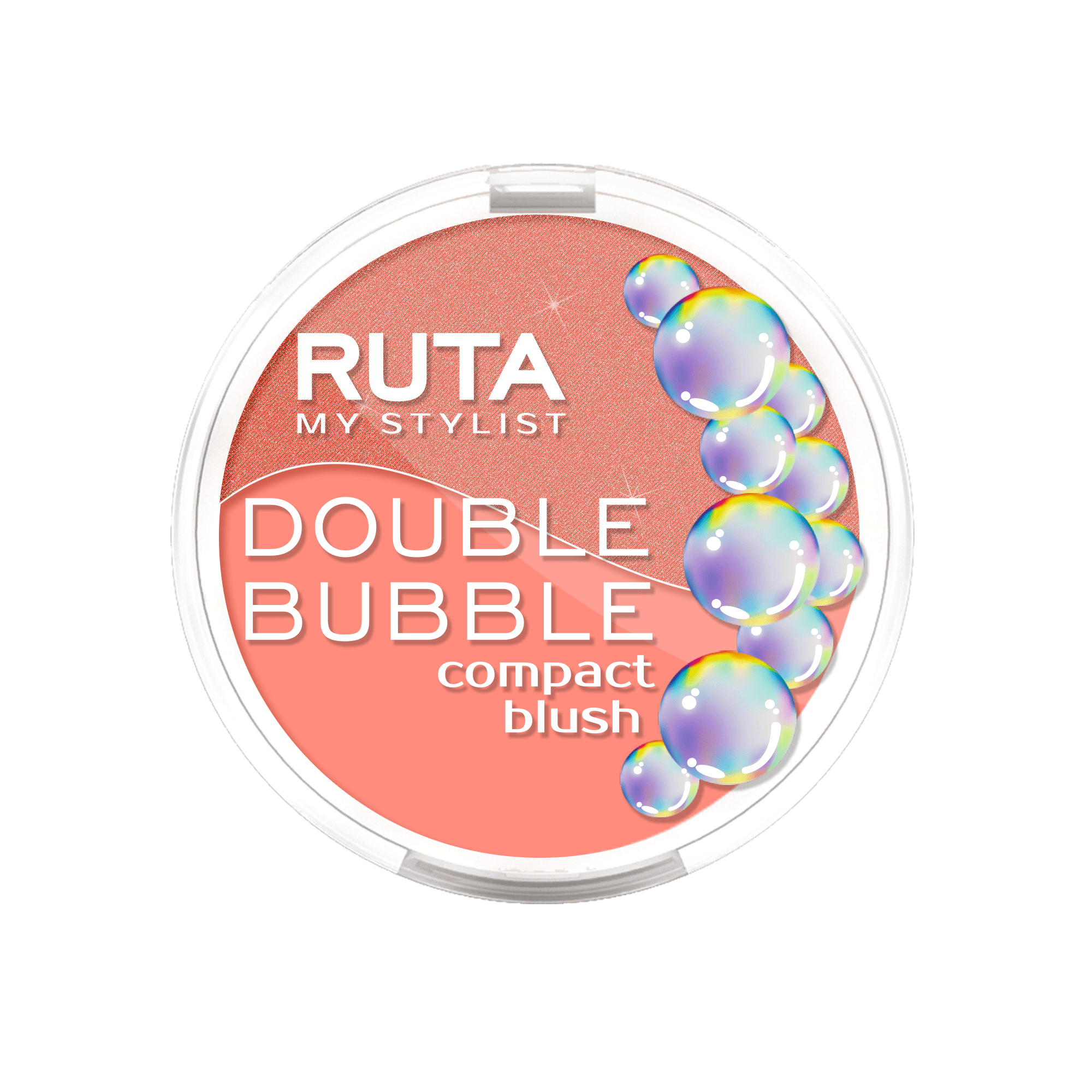 RUTA Румяна двойные компактные DOUBLE BUBBLE 102