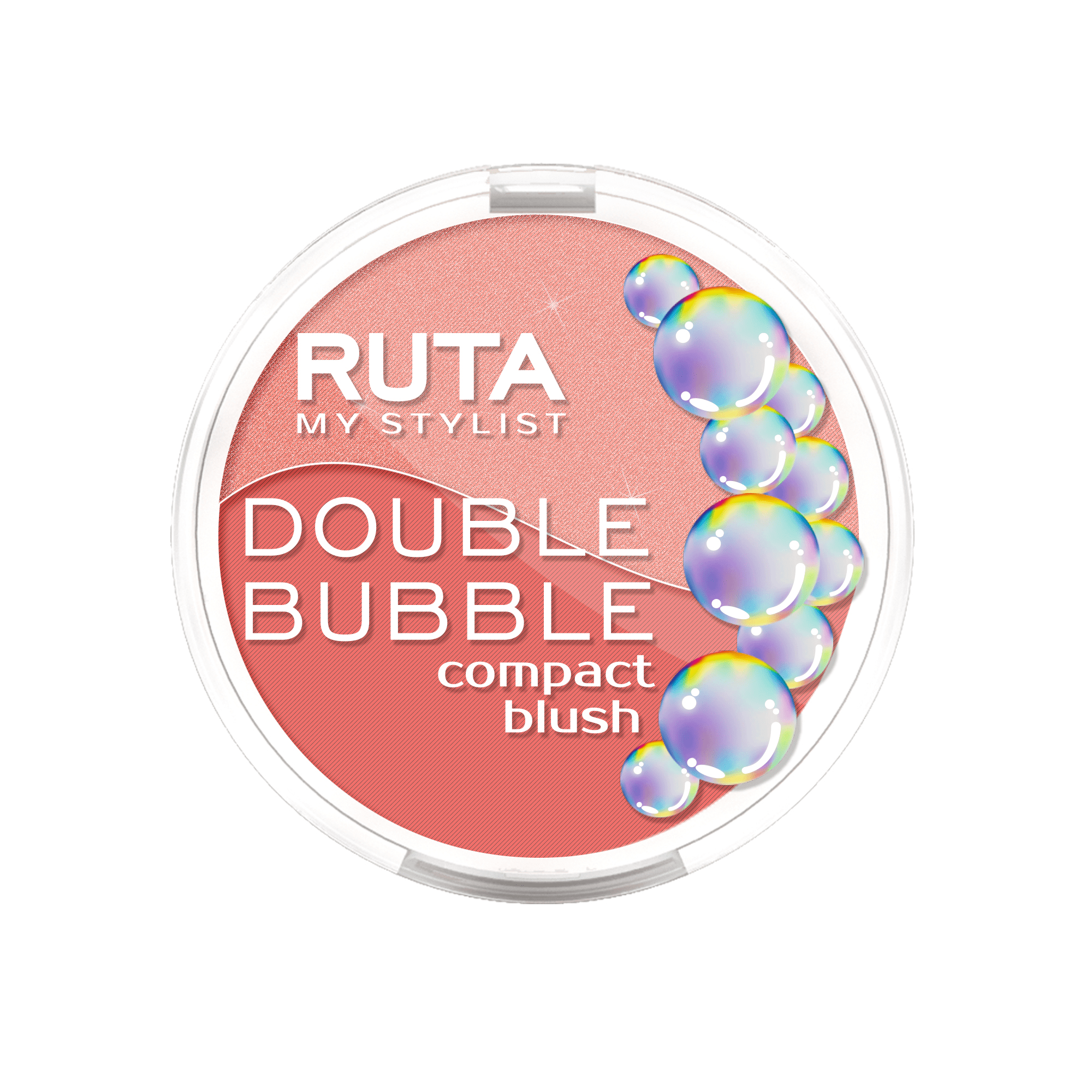 RUTA Румяна двойные компактные DOUBLE BUBBLE 101
